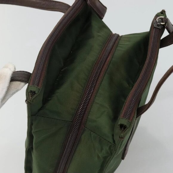 PRADA Hand Bag Nylon Khaki Auth - Picture 14 of 16